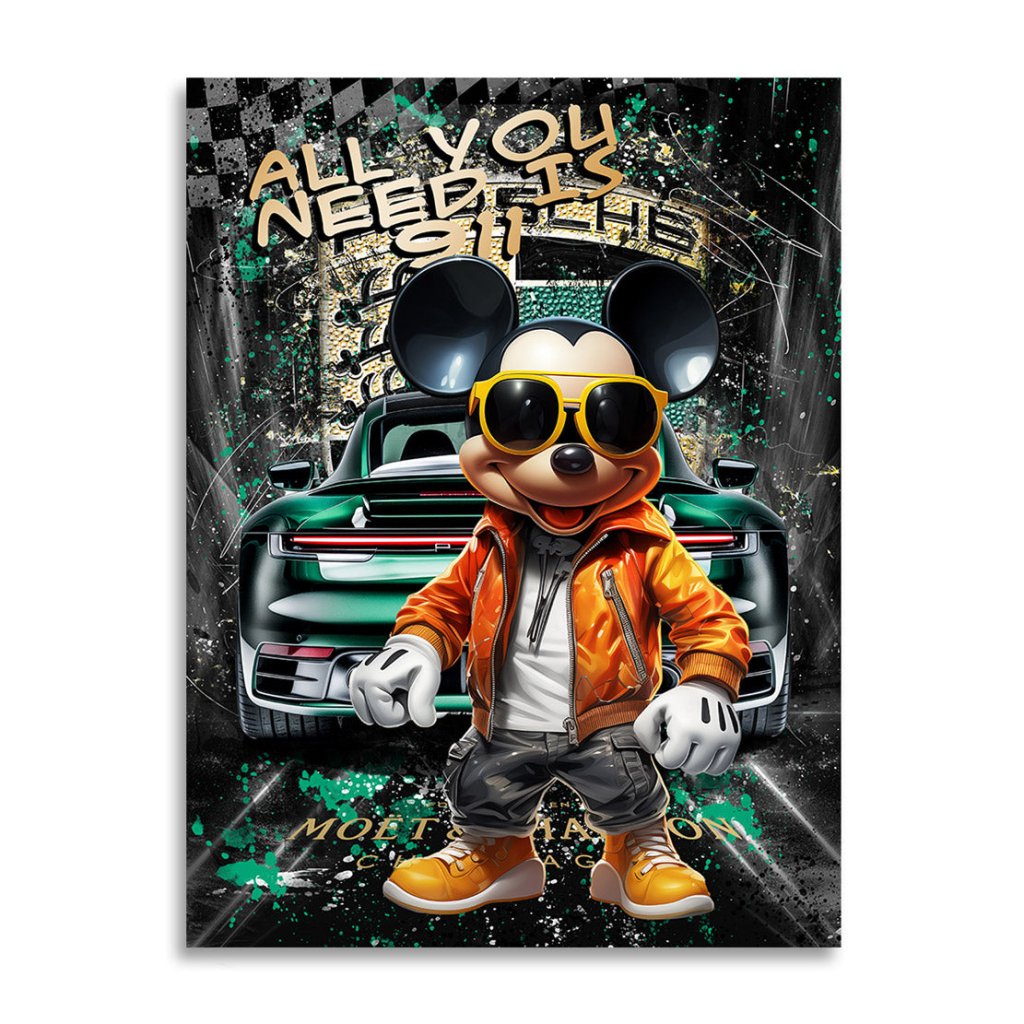 Tablou Mickey Gangster Pop Art