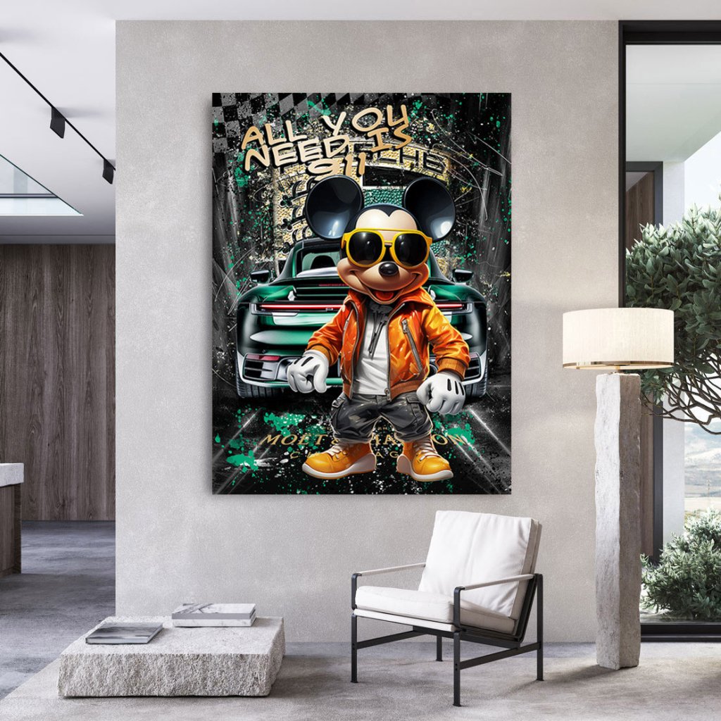 Tablou Mickey Gangster Pop Art