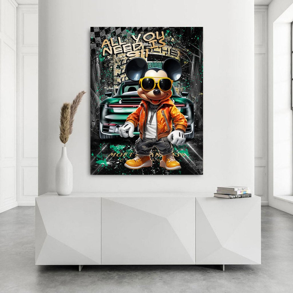 Tablou Mickey Gangster Pop Art