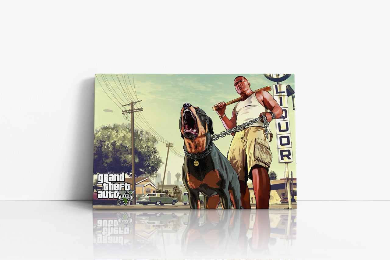 Tablou GTA V Franklin Clinton