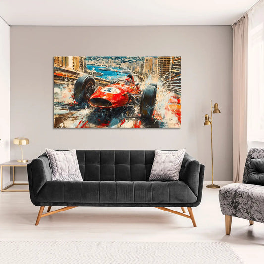 Tablou F1 Ferrari Monaco