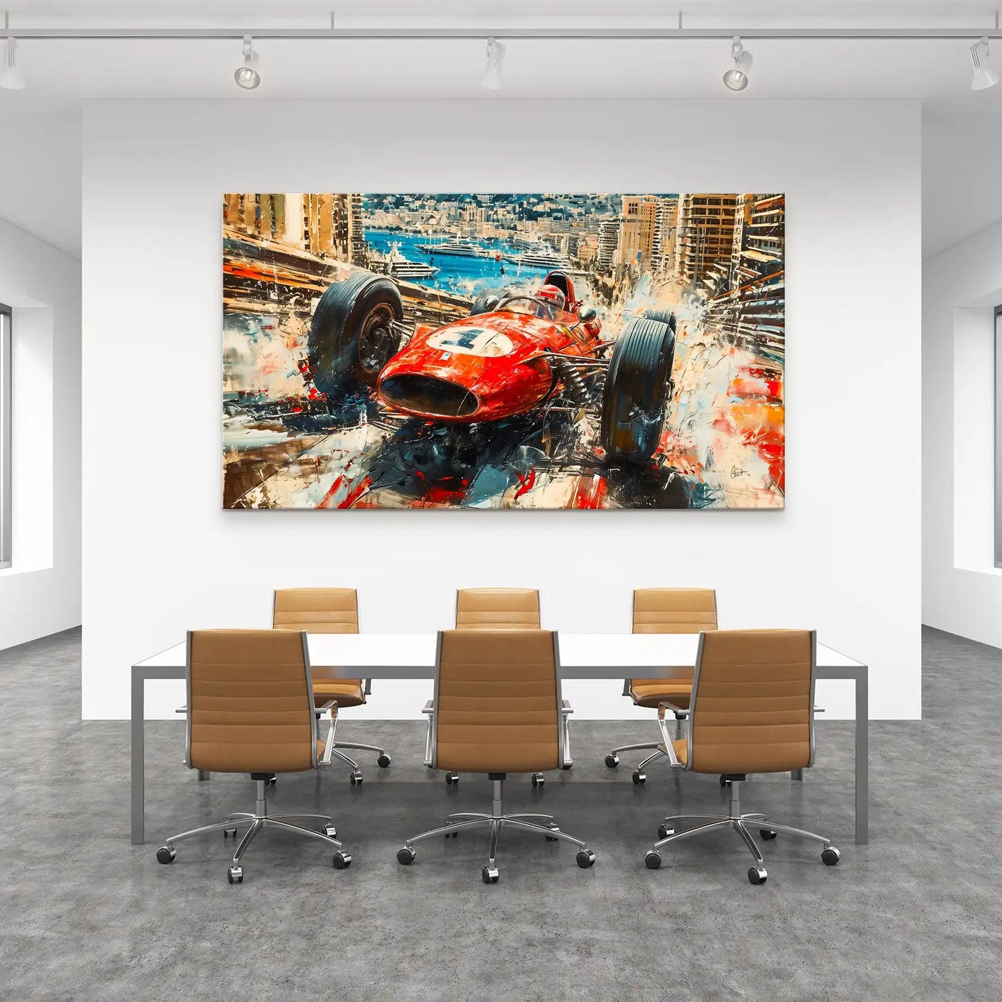 Tablou F1 Ferrari Monaco