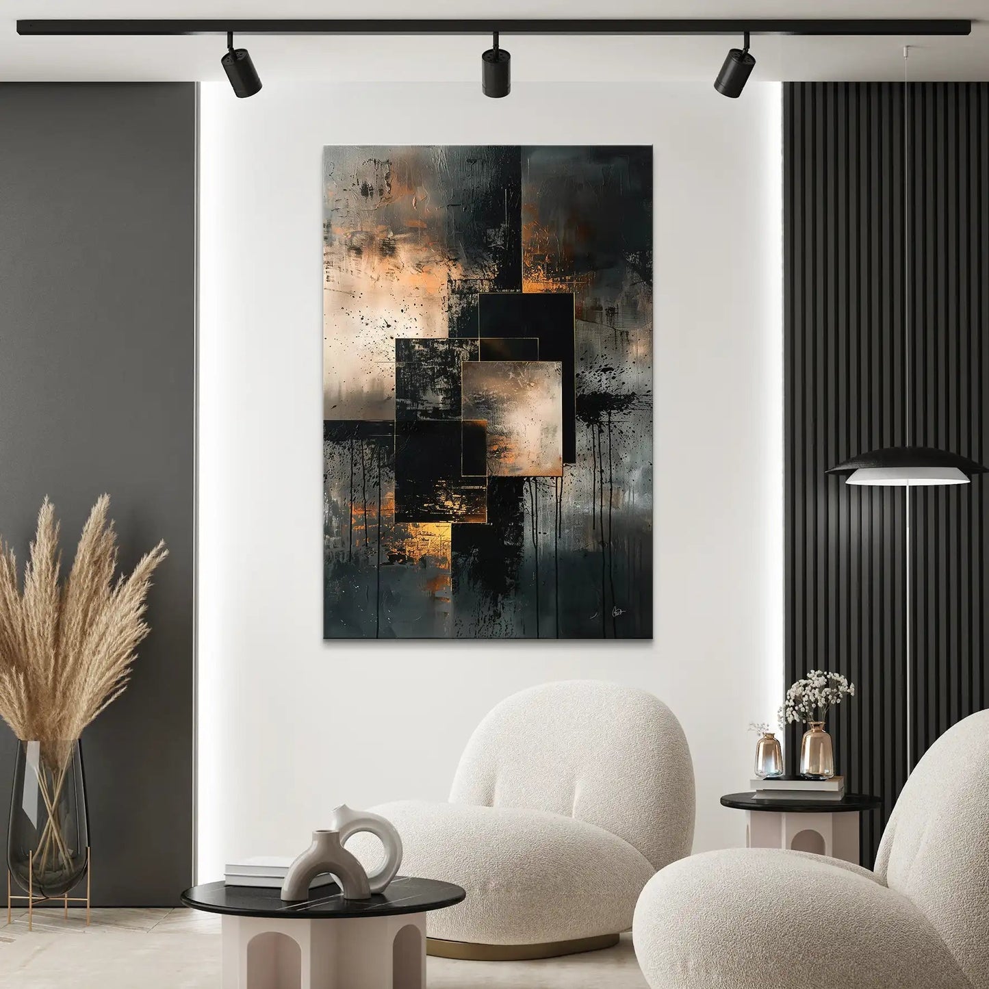 Proiectul Tablou Abstract Gold