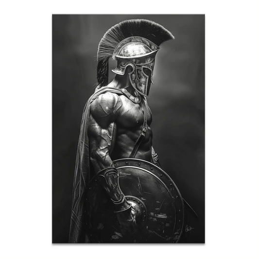 Tablou Spartan alb-negru