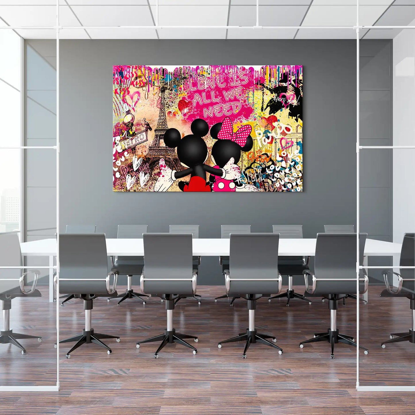 Tablou Mickey și Minie Pop Art