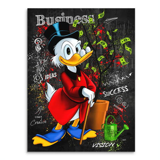 Tablou Donald Duck Money Tree Black Edition