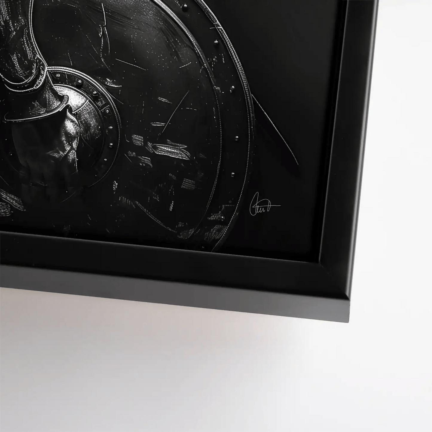 Tablou Spartan alb-negru