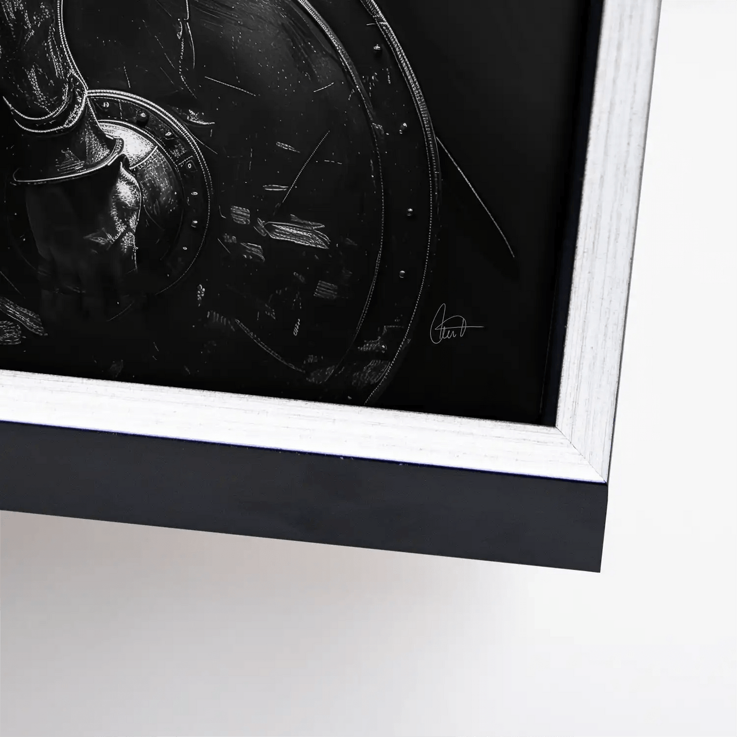 Tablou Spartan alb-negru