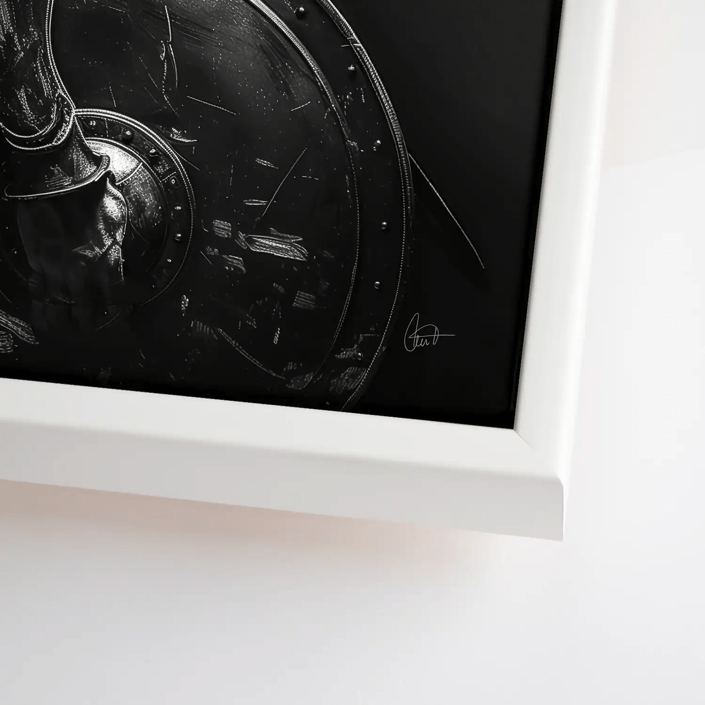 Tablou Spartan alb-negru