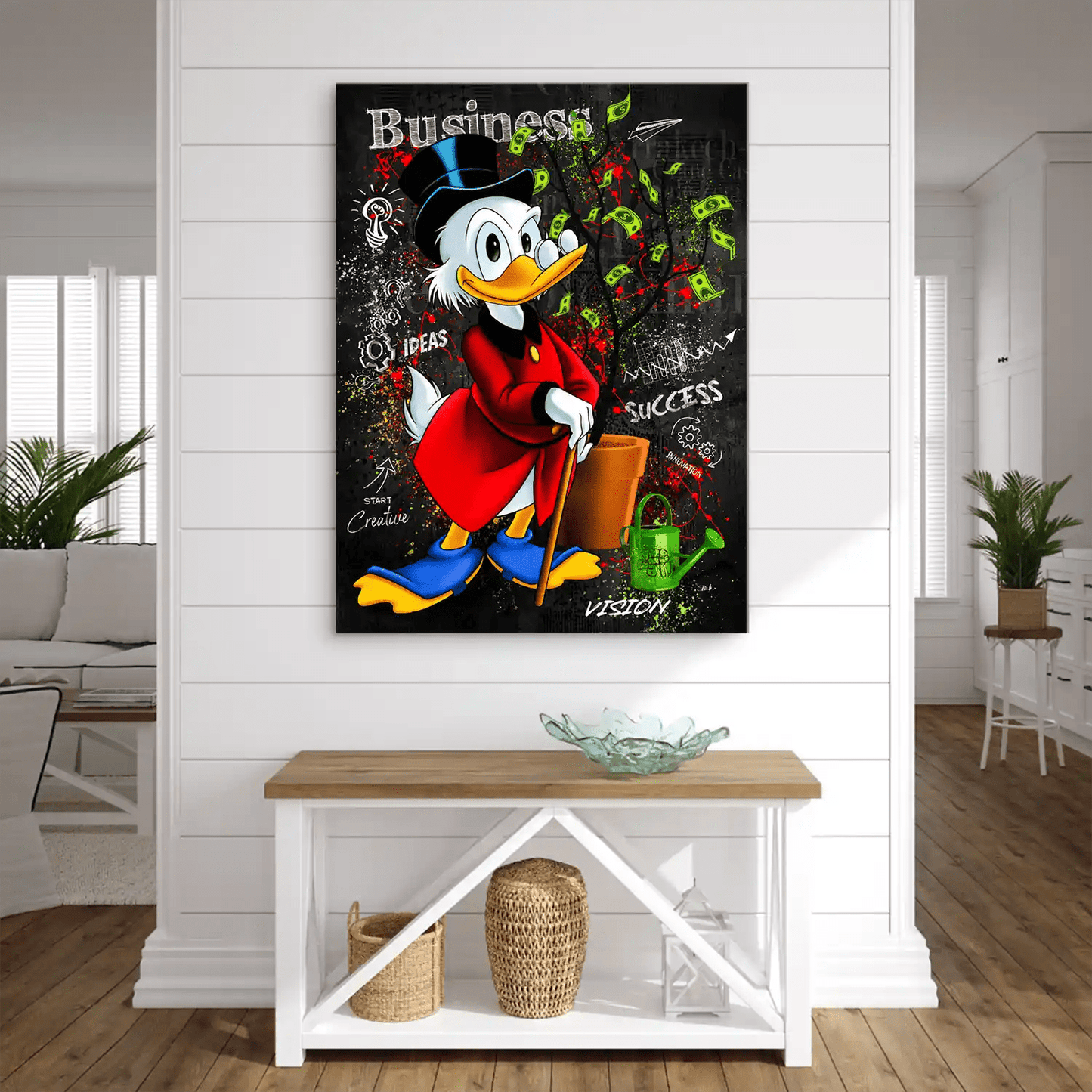 Tablou Donald Duck Money Tree Black Edition