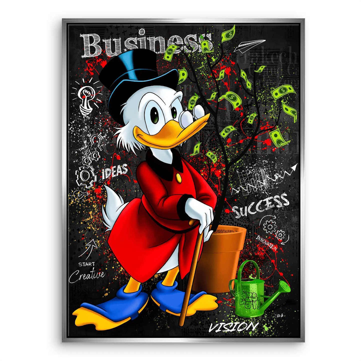 Tablou Donald Duck Money Tree Black Edition