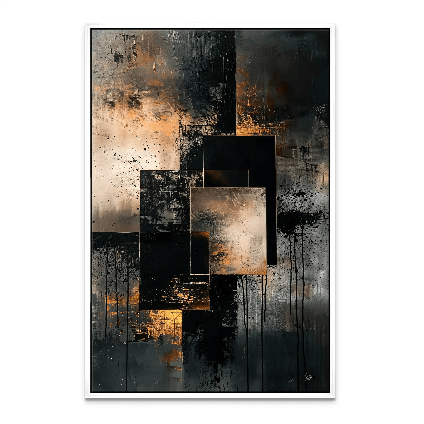 Proiectul Tablou Abstract Gold