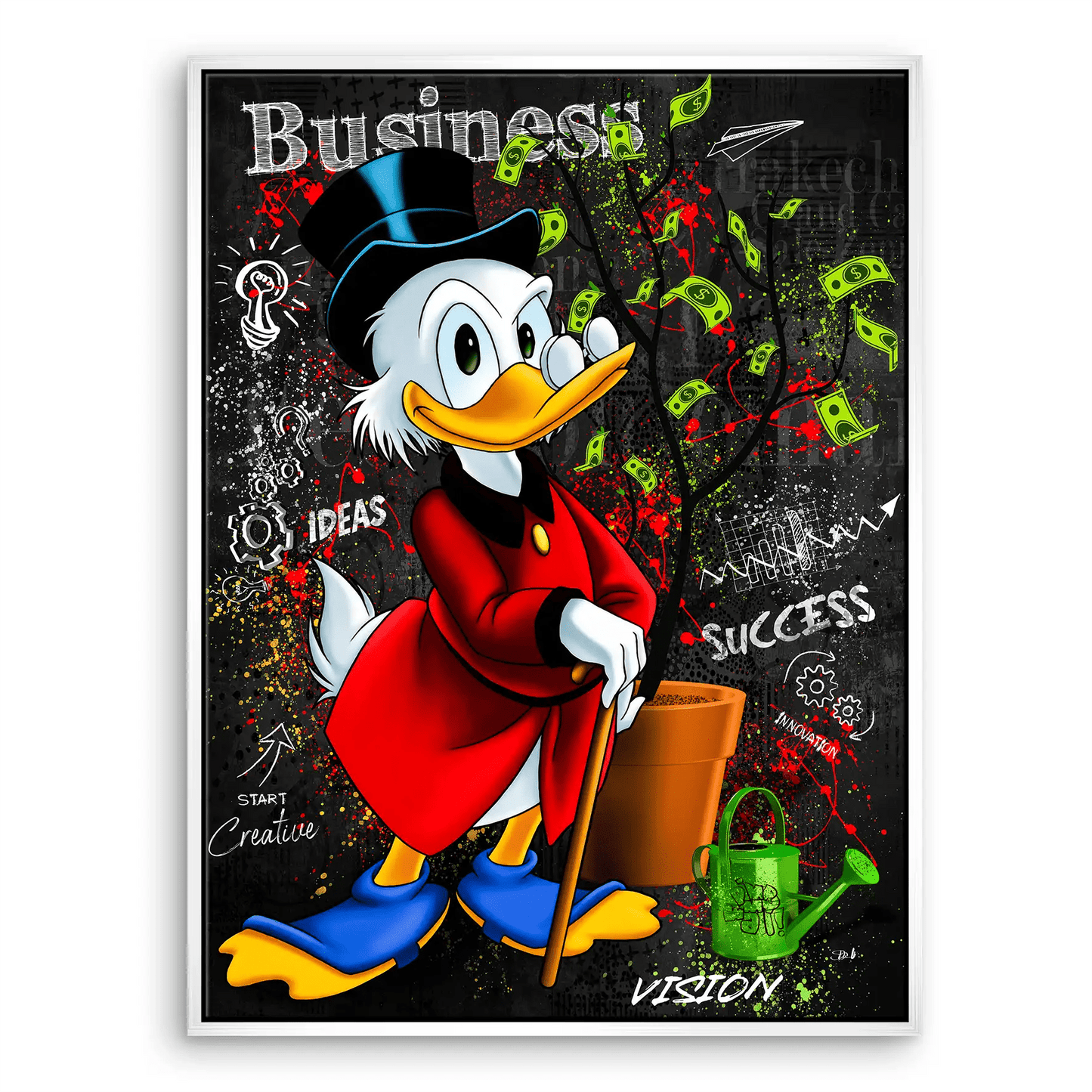 Tablou Donald Duck Money Tree Black Edition